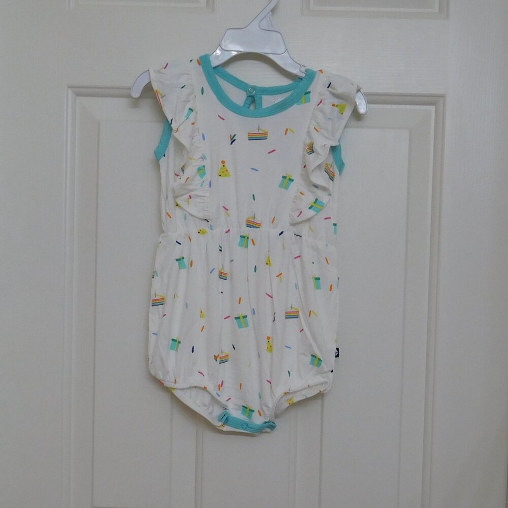 NWT Kyte Baby Colorful Party Bubble Romper sz 12-18 18-24 Months 2t or 3t